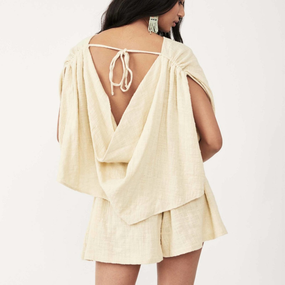 Free People Pietro Tie Back Romper